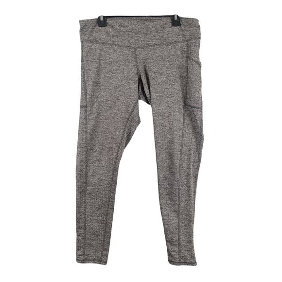 Champion Pants - Champion XXL Activewear‎ Leggings Gray Heathered Pocketed Athletic Women's